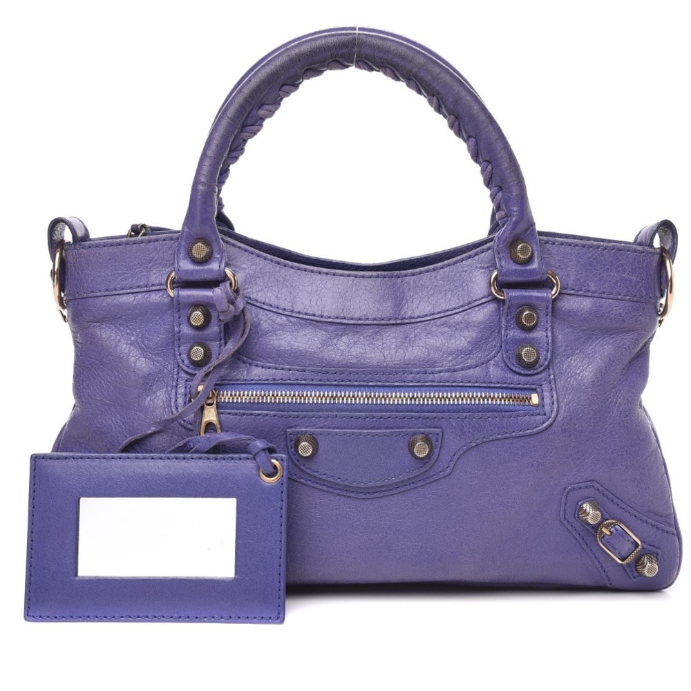 BALENCIAGA Agneau Giant 12 City Bag with Rose Gold Hardware